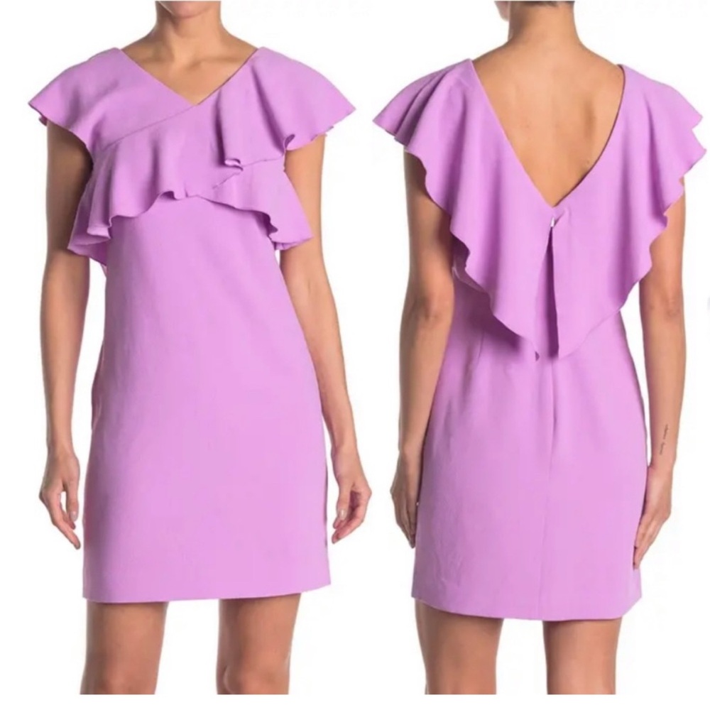 SOLD NWT Trina Turk Purple Ruffle Dress